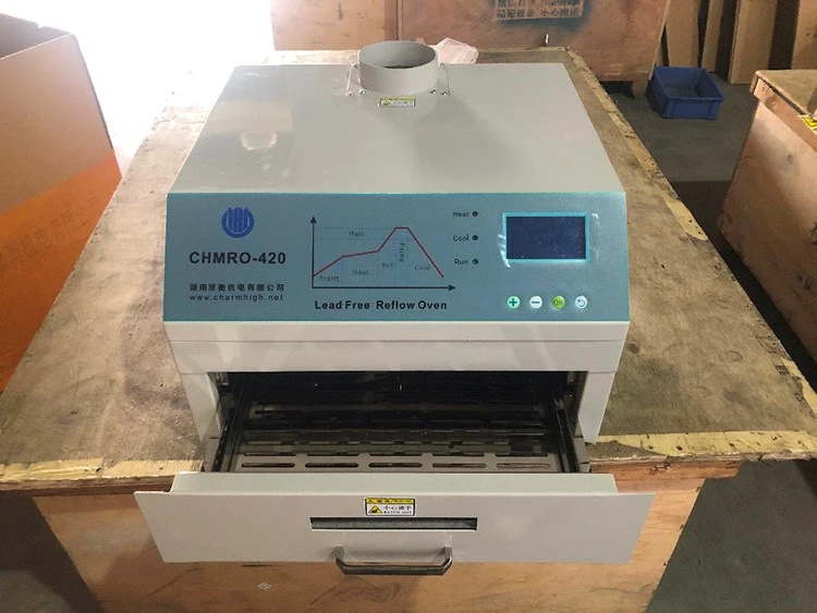 aire caliente de 2500W Mini Reflow Oven Chmro-420 + estación infrarroja de la calefacción de BGA SMD